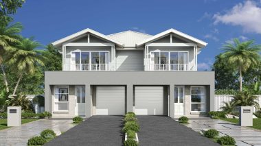 Caringbah Duplex - Coastal Facade