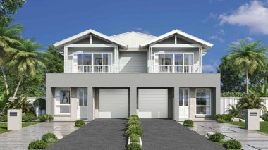 Caringbah Duplex - Coastal Facade