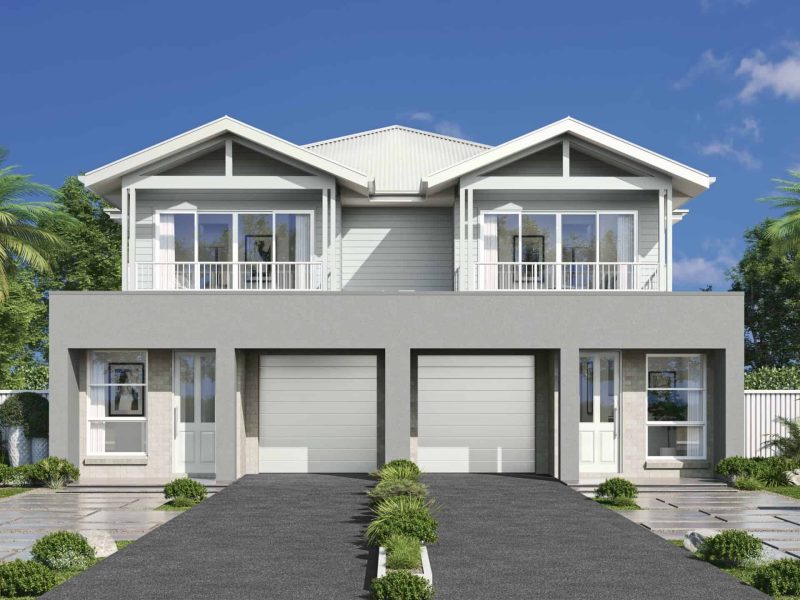 Caringbah Duplex - Coastal Facade