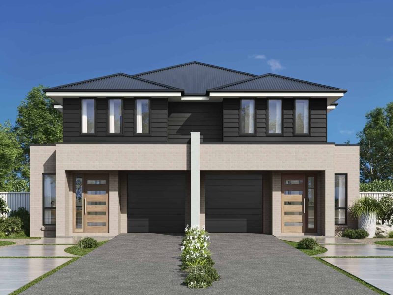 Caringbah Duplex - Modern Facade