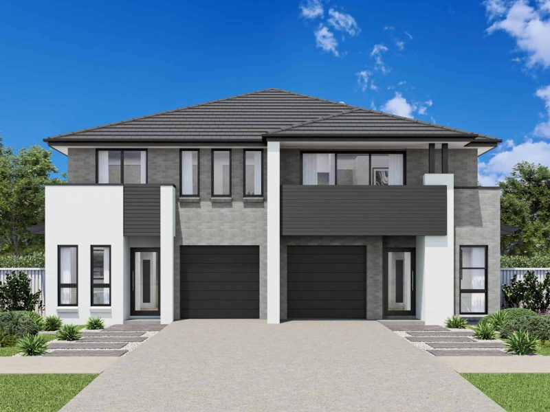 Ermington Duplex - Contemporary Facade