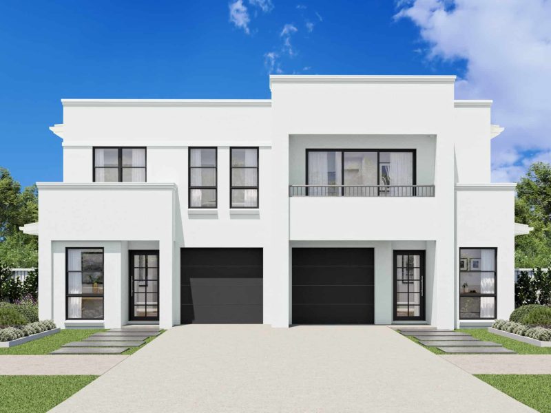 Ermington Duplex - Elegant Facade