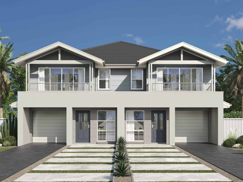 Glenbrook Duplex - Coastal Facade