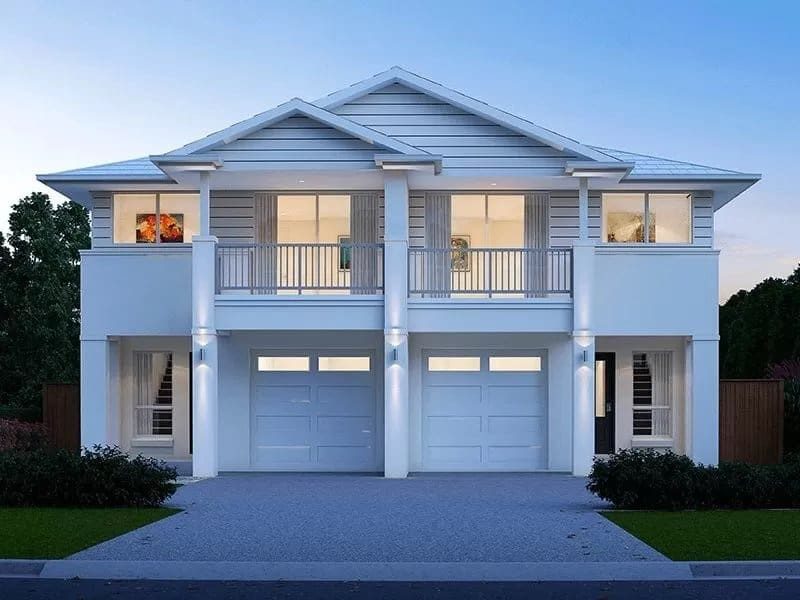 Leura Hamptons Facade - Duplex