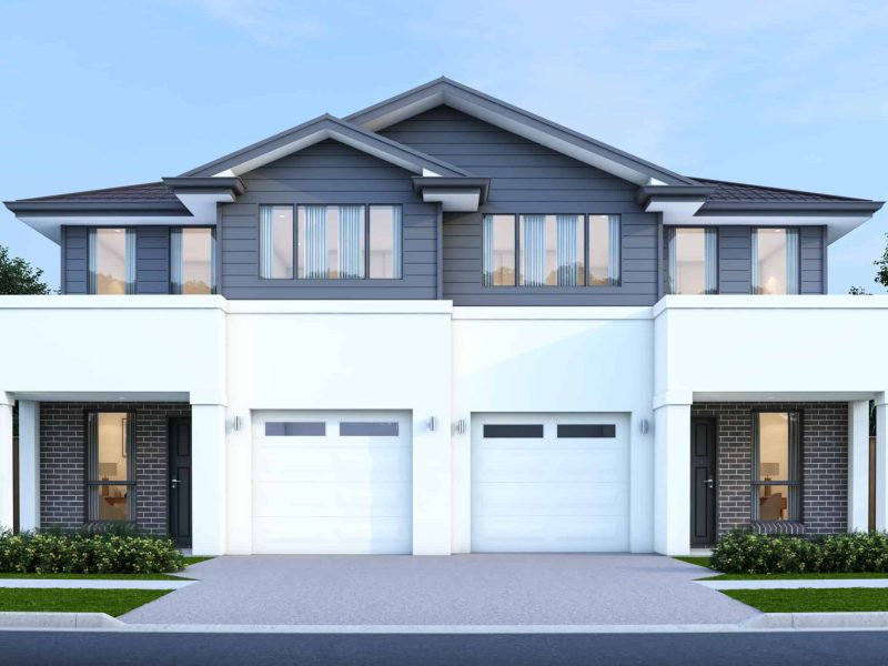 Linden Duplex - Hamptons Facade